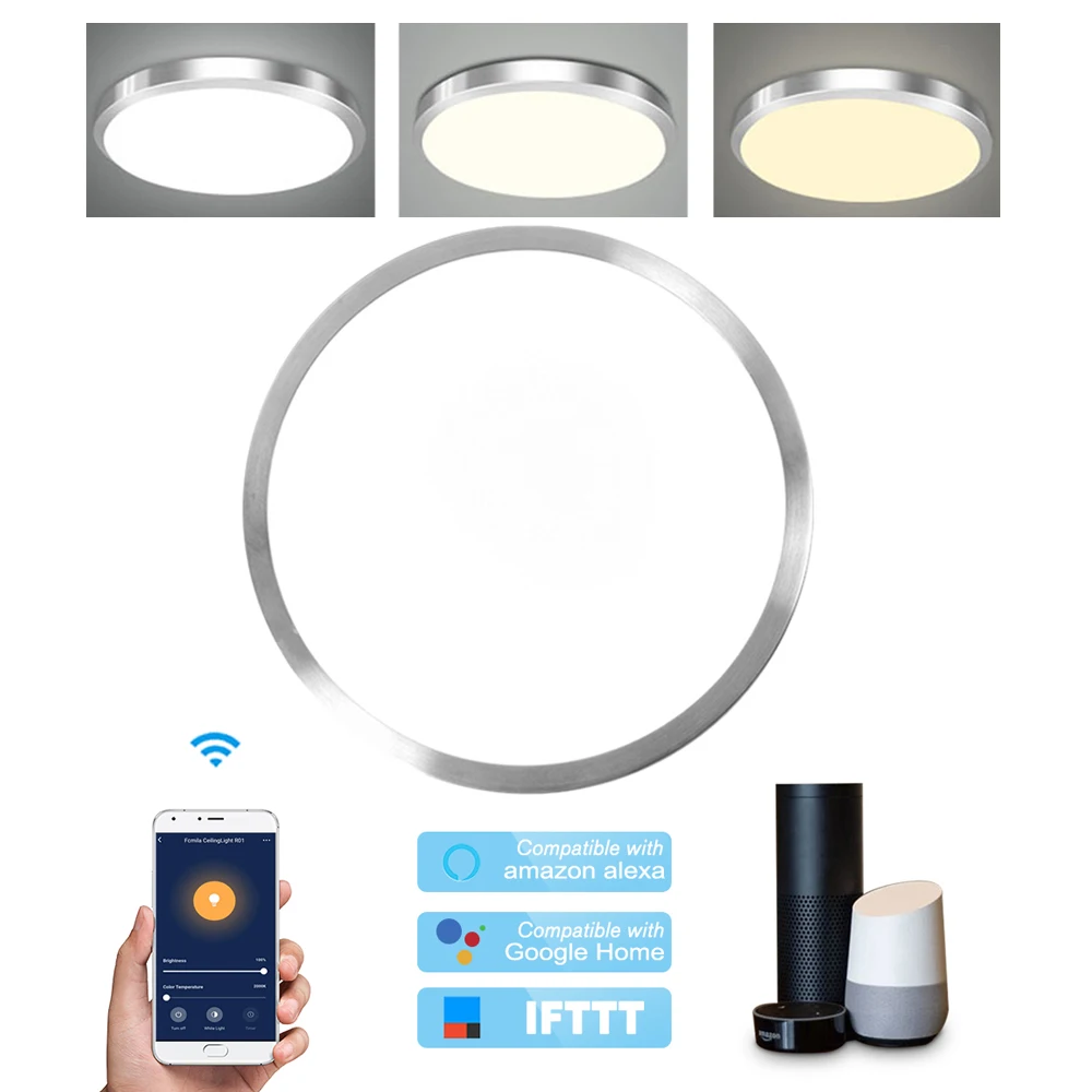 Смарт-WI-FI потолочный светильник 48W светодиоидная лампа с регулируемой яркостью