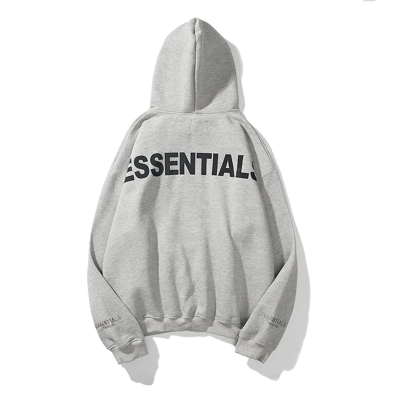 

New autumn and winter hoodie FOG ESSENTIALS reflective fleece hoodie high street fashion brand clothing cotton hip hop pullover