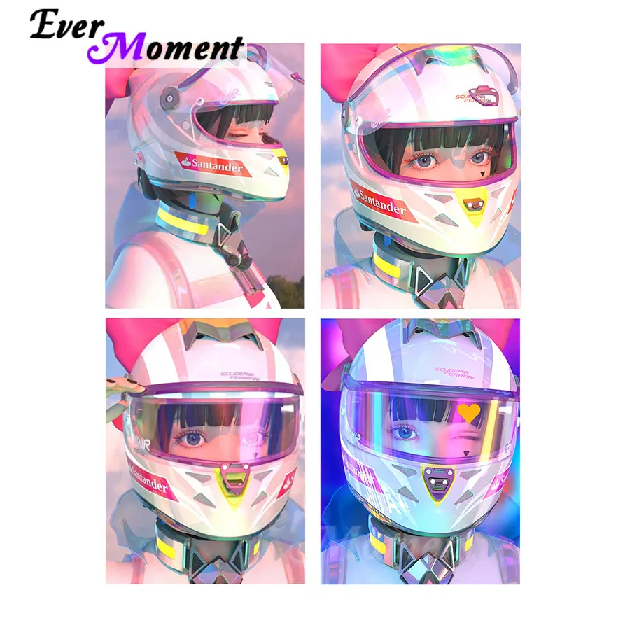 

Картина для алмазной мозаики Ever Moment, квадратная картина для девочек, наборы для рукоделия, современная картина для вышивки, декоративное ук...