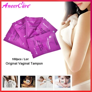 Медицинские вагинальные тампоны 100 шт., китайский медицинский тампон для выведения токсинов, Женский жемчуг Йони, гинекологические прокладки, тампоны