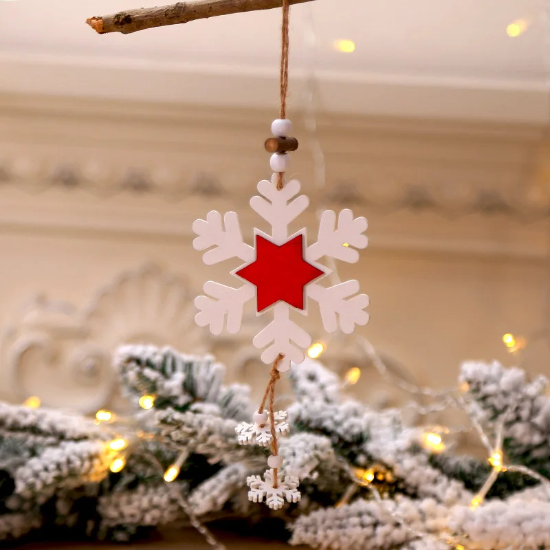 Креативное Рождественское украшение для дома сделай сам деревянный шпагат Санта