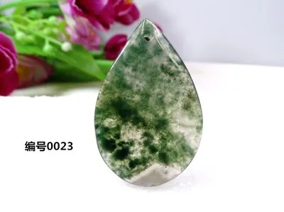 Подвеска из натурального агата в виде капли воды листья нефрит миелин подвеска