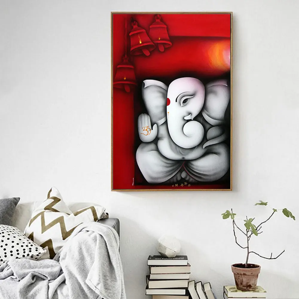 CHENFART Холст Картина Ганеша Будда настенные художественные картины для гостиной