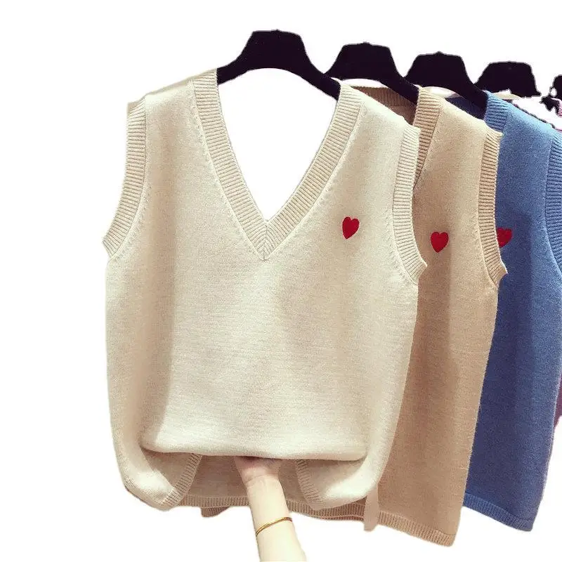 Женский свитер жилет 2020 новый вязаный шерстяной с v образным вырезом|Жилеты и