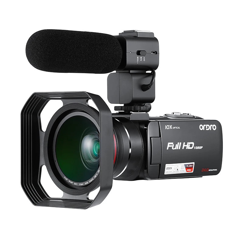 Ordro HDV Z82 Full HD Цифровая камера 3 дюйма TFT LCD сенсорный экран профессиональный пульт