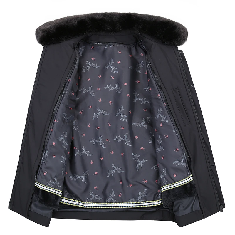 Мужская зимняя куртка на молнии теплая водонепроницаемая большого размера 10XL 9XL