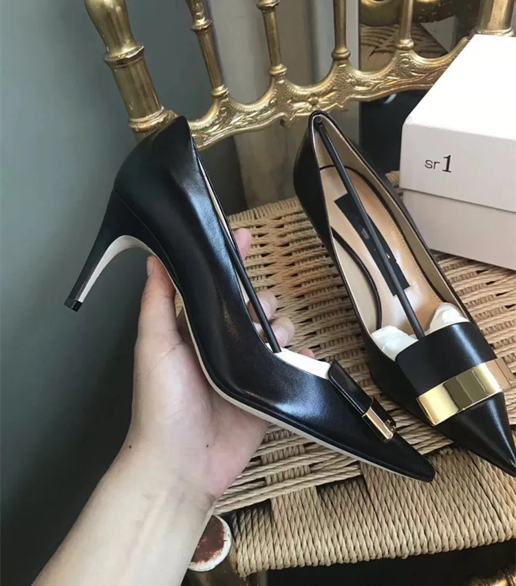 

Brand Luxury Women high Heels Pumps Pointed Lady Wedding shoes Party Shoes