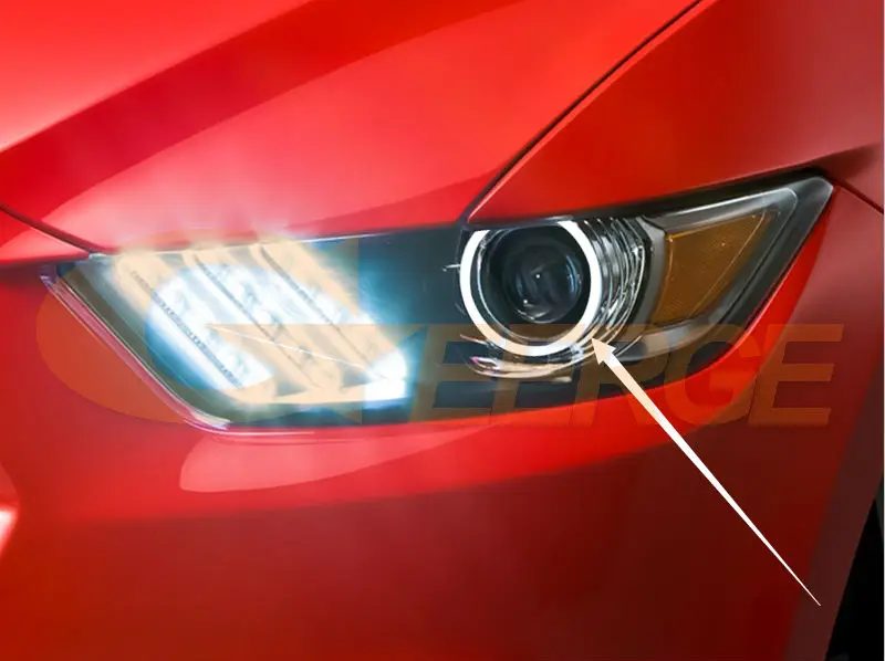 Для Ford Mustang 2015 2016 2017 ультра яркий SMD СВЕТОДИОДНЫЙ ангельские глазки набор колец