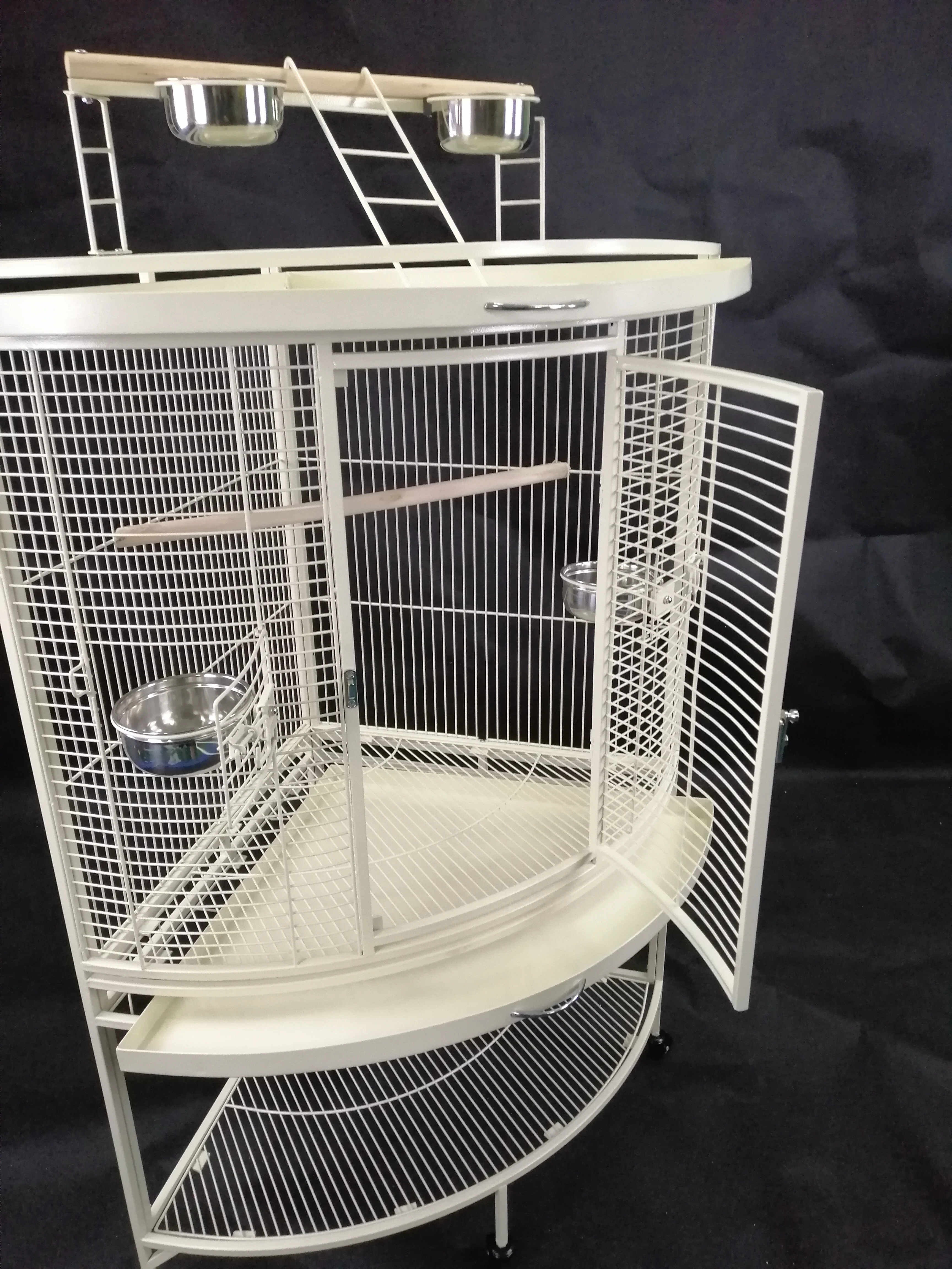 Популярная новая стильная угловая клетка для попугая ара металлическая канареек
