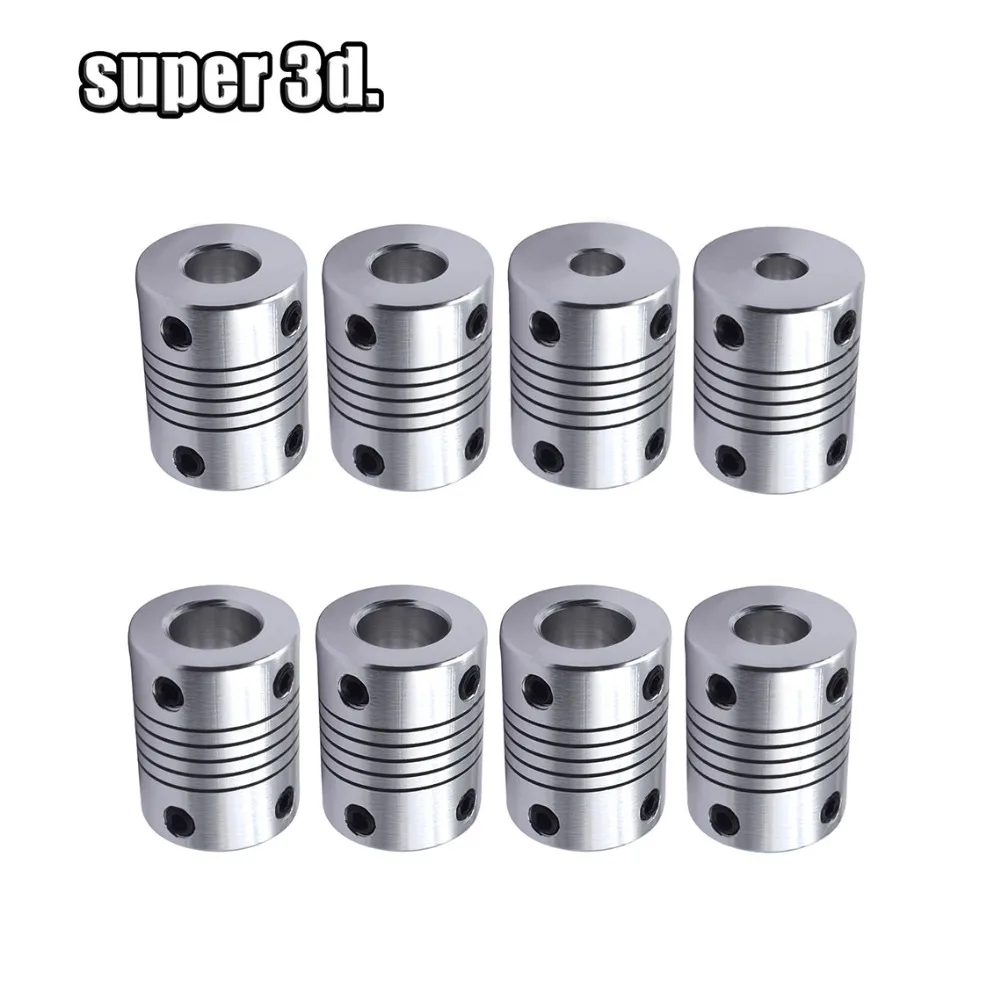 5 шт./лот шаговый двигатель для 3D принтера соединитель вала 5x 5/5x 6/5x 8/5x1 1/0/6x8/8x 8/10x10
