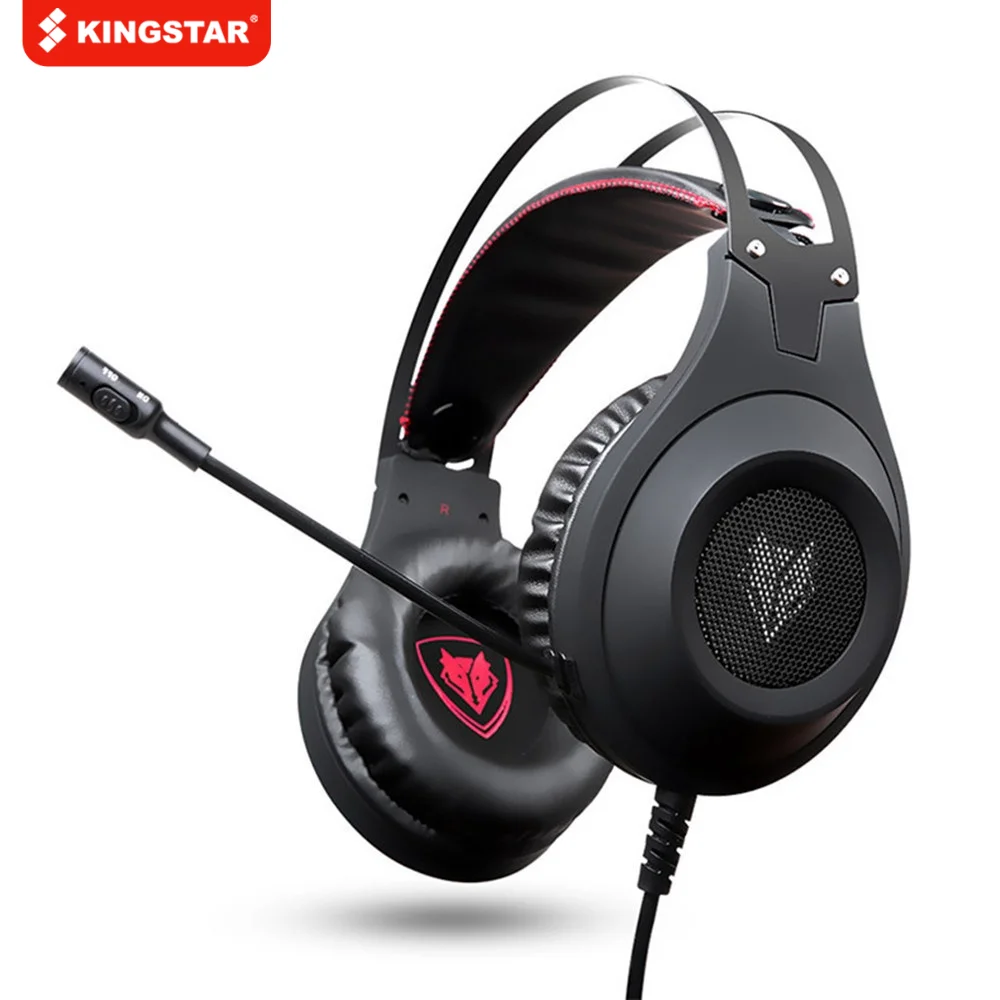 

KINGSTAR Gaming Headset Head-mounted Wired Headphones 3.5mm PC Games Stereo Music Earphones with Mic for Laptop/PS4/Xbox One