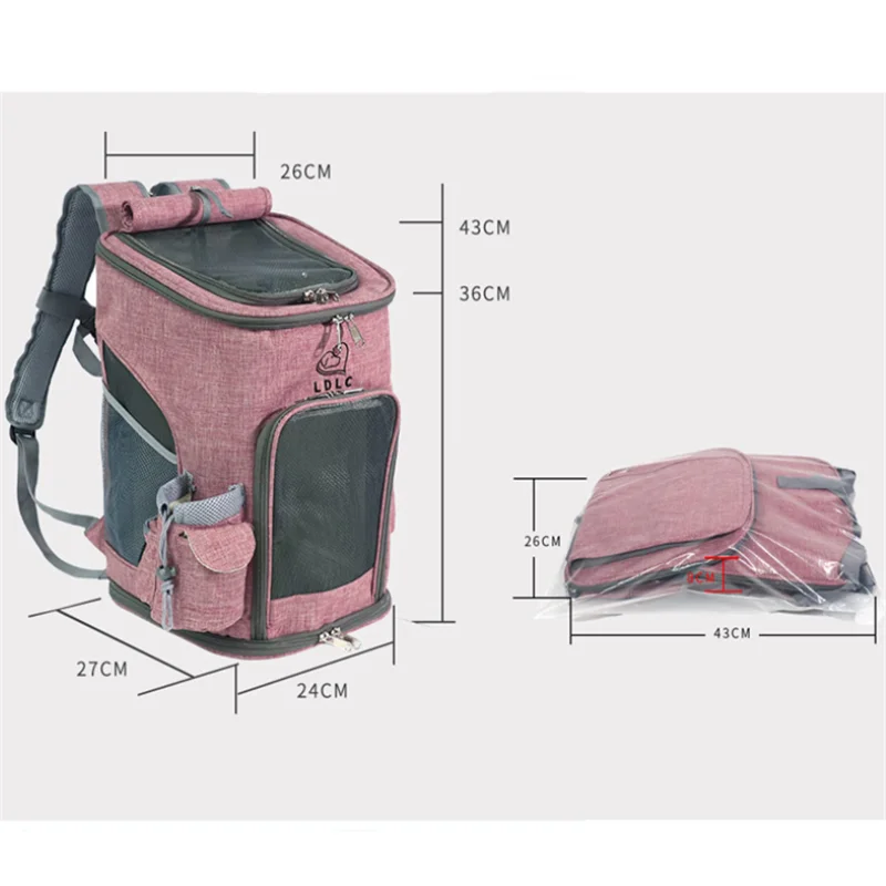 Воздухопроницаемый рюкзак для собак вместительная переносная сумка кошек