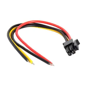 ATX Molex Micro Fit Pitch 3.0mm 4Pin Male to Open Wire Power Adapter Cable 15cm 20AWG UL1007