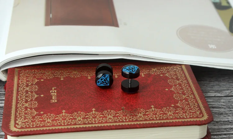 Мужские серьги гвоздики E87 в японском и южнокорейском стиле|Серьги-гвоздики| |