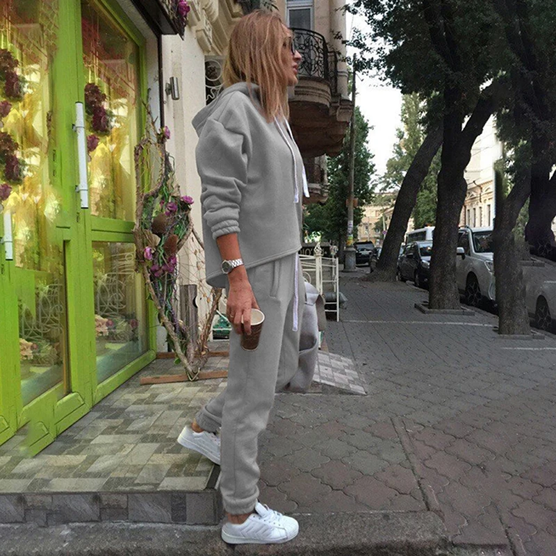 Комплект из двух предметов, женская одежда, толстовка с капюшоном, топ+ штаны, женские костюмы размера плюс, женская одежда, спортивный костюм для женщин, conjuntos de mujer