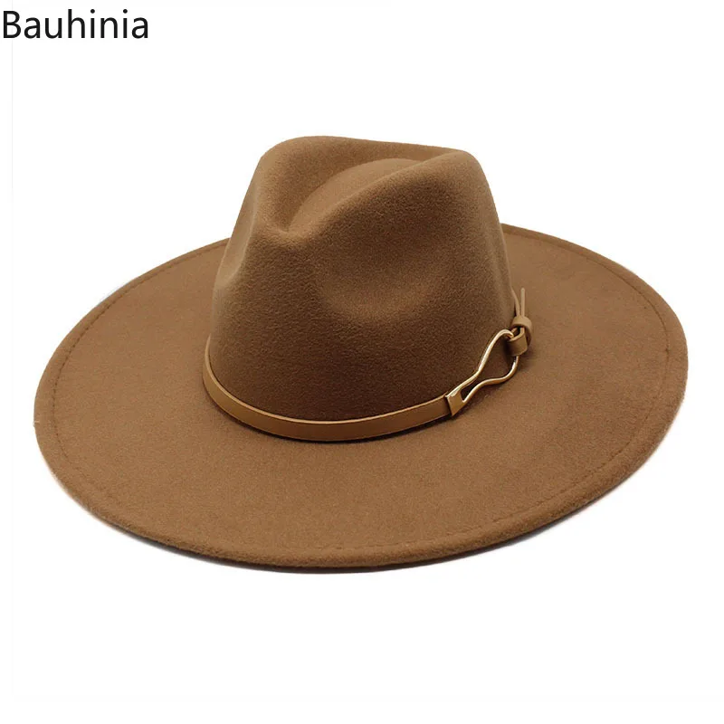 

Bauhinia, Новый британский стиль, фетровая шляпа с большими полями 9,5 см, зимние фетровые джазовые шляпы, официальное платье, церковные шляпы