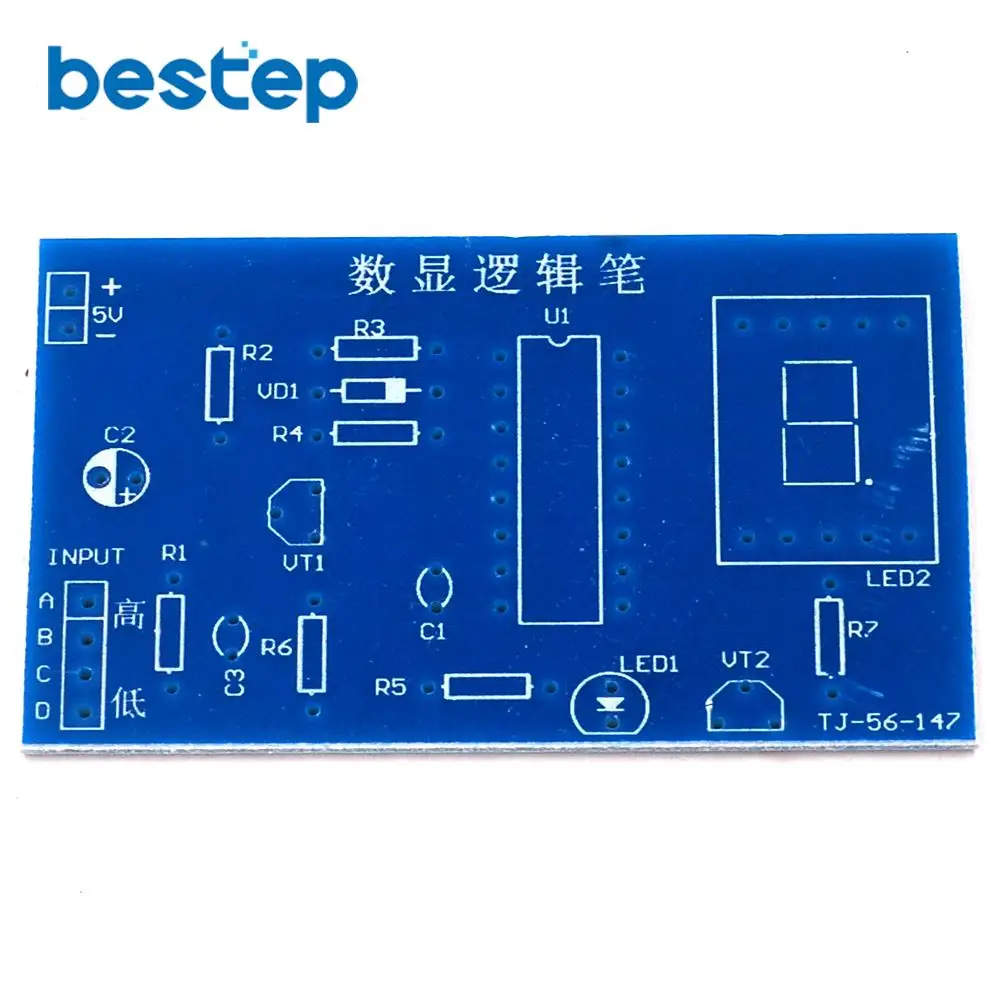 Электронный DIY Kit IC тестер CD4511BE цифровой светодиодный измеритель Logic Pen для