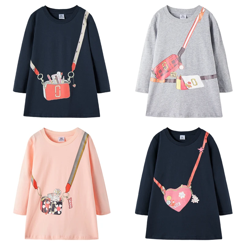 Осень 2019 платье для девочек детские зимние платья с длинными рукавами костюм