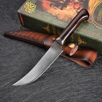 vg10 damascus steel pocket knife camping hunting survival knives tactical fixed blade wood handle chef cleaver kitchen edc tool