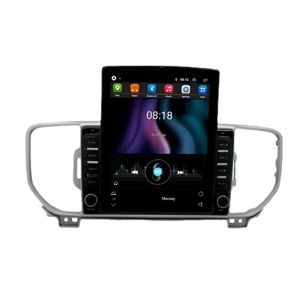 Автомобильный мультимедийный плеер Android в стиле Tesla с GPS-навигацией Bluetooth Wi-Fi