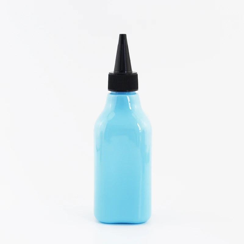 Jooray 200 мл заостренный рот пластиковые контейнеры для косметики E-Liquid квадратная пластиковая бутылка с белой прозрачной черной крышкой 200cc емкость 30 шт - Цвет: Azure Bottle Black
