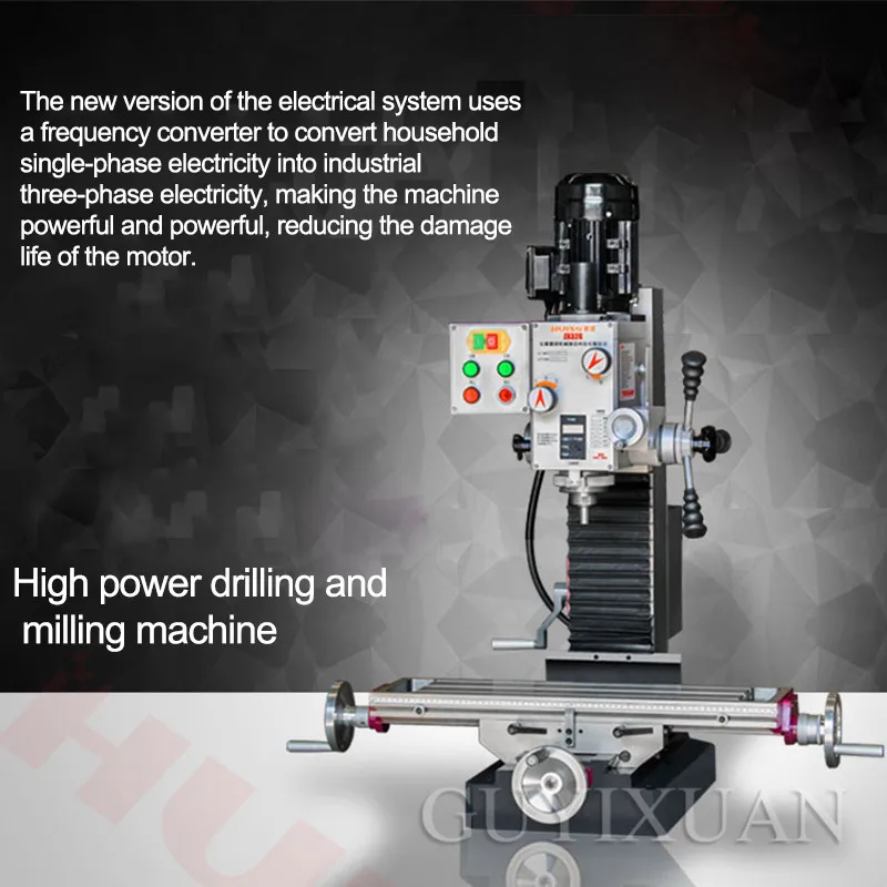 Small drilling and milling machine multi-function processing metal household micro-table vertical drilling and milling machine
