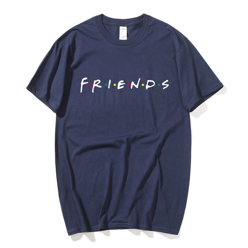 Мужская футболка с принтом friends Повседневная хлопковая для фитнеса модель 2020New на