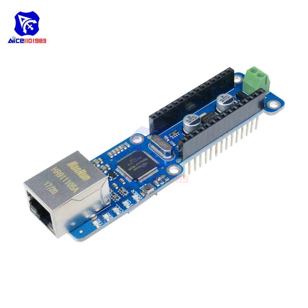 Сетевой модуль diymore W5100 Ethernet LAN слот Micro SD для Arduino IoT|Интегральные схемы| |