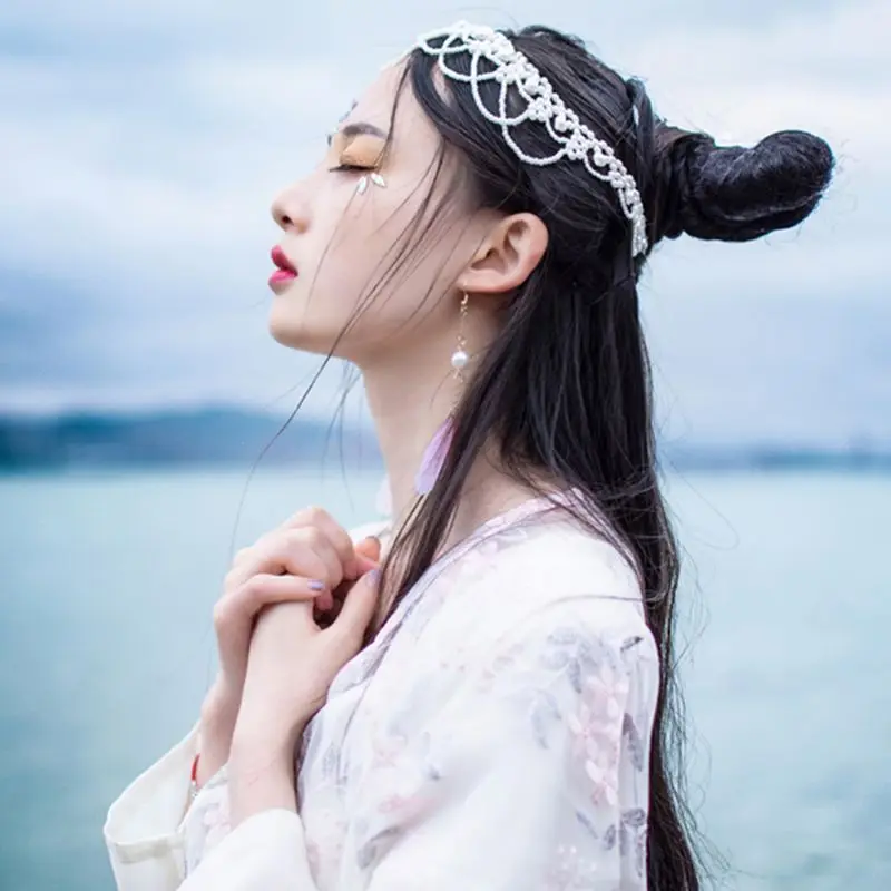 Этническое массивное Тканое ожерелье волнистый искусственный жемчуг бусы кулон