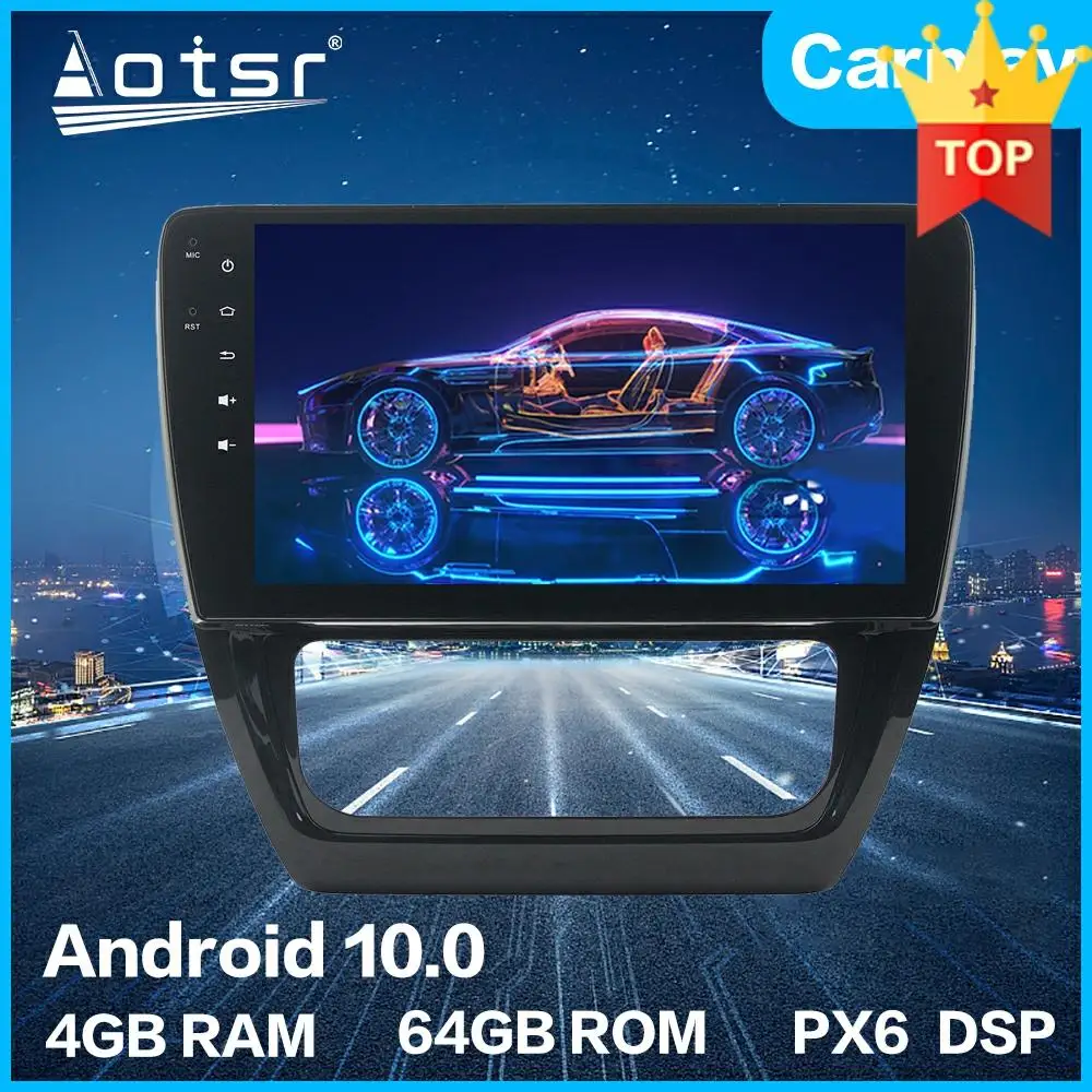 Автомобильный радиоплеер Aotsr Android 10 0 4 + 64 ГБ GPS навигация автомобильный стерео