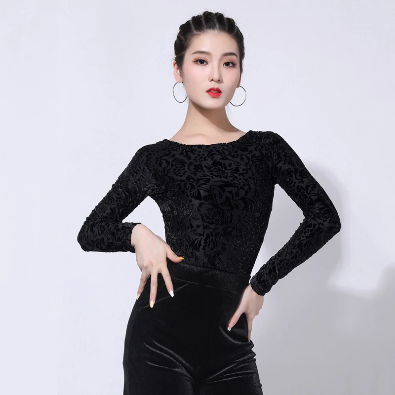 Элегантные топы для латиноамериканских танцев Женская Одежда новый топ бальных