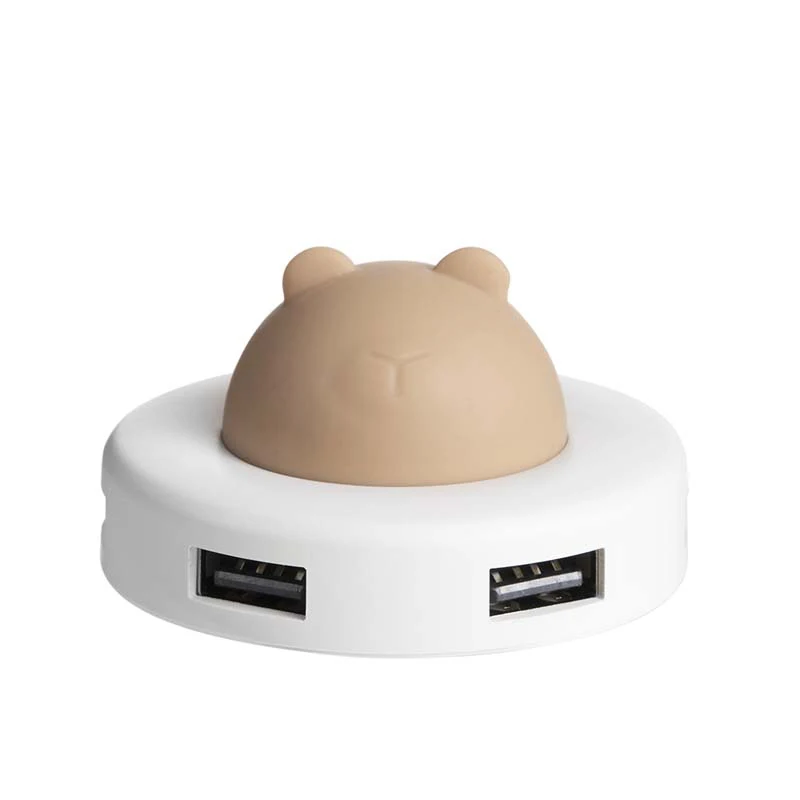 

Usb Splitter Adapter Cute Pet Usb Splitter Adapter New Cartoon Office Portable Student One With Four Port Hub Extension