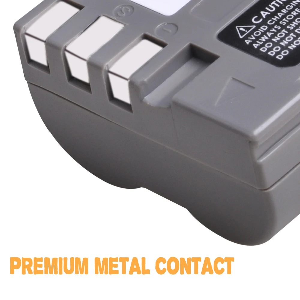 Аккумулятор и зарядное устройство EN-EL3e 2000 мАч со встроенным USB Type-c для Nikon EN EL3e D80