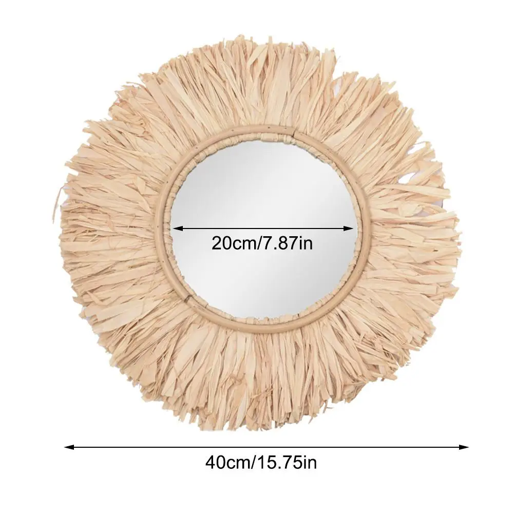 Настенные зеркала для гостиной круглые ручной работы в стиле бохо марокканском
