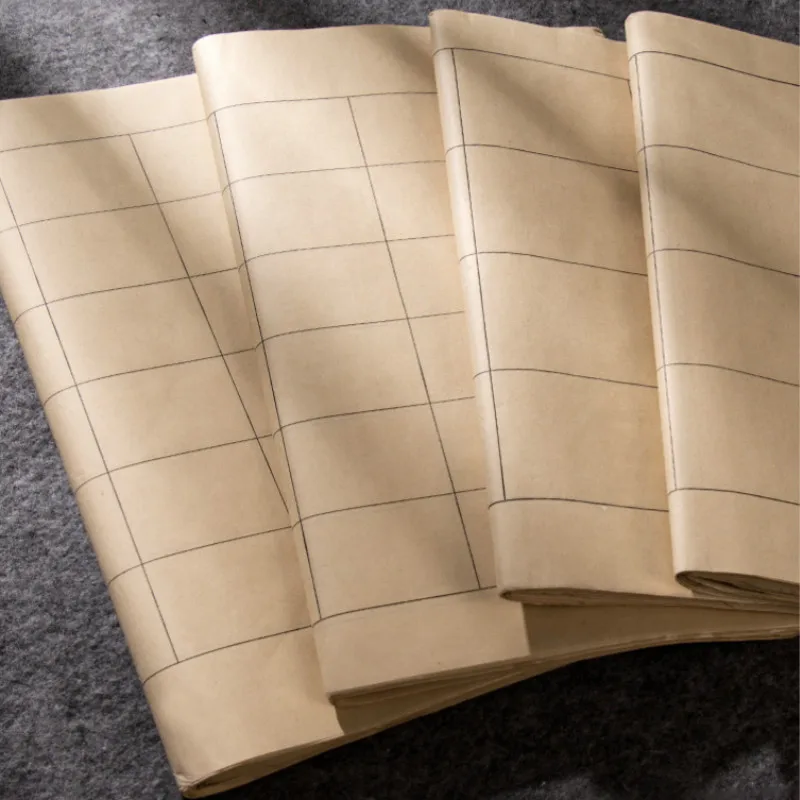 

50 шт. каллиграфия рисовая Бумага Papel арроз начинающих официальный уплотнение каллиграфический шрифт Сюань Бумага китайский половина Спелы...