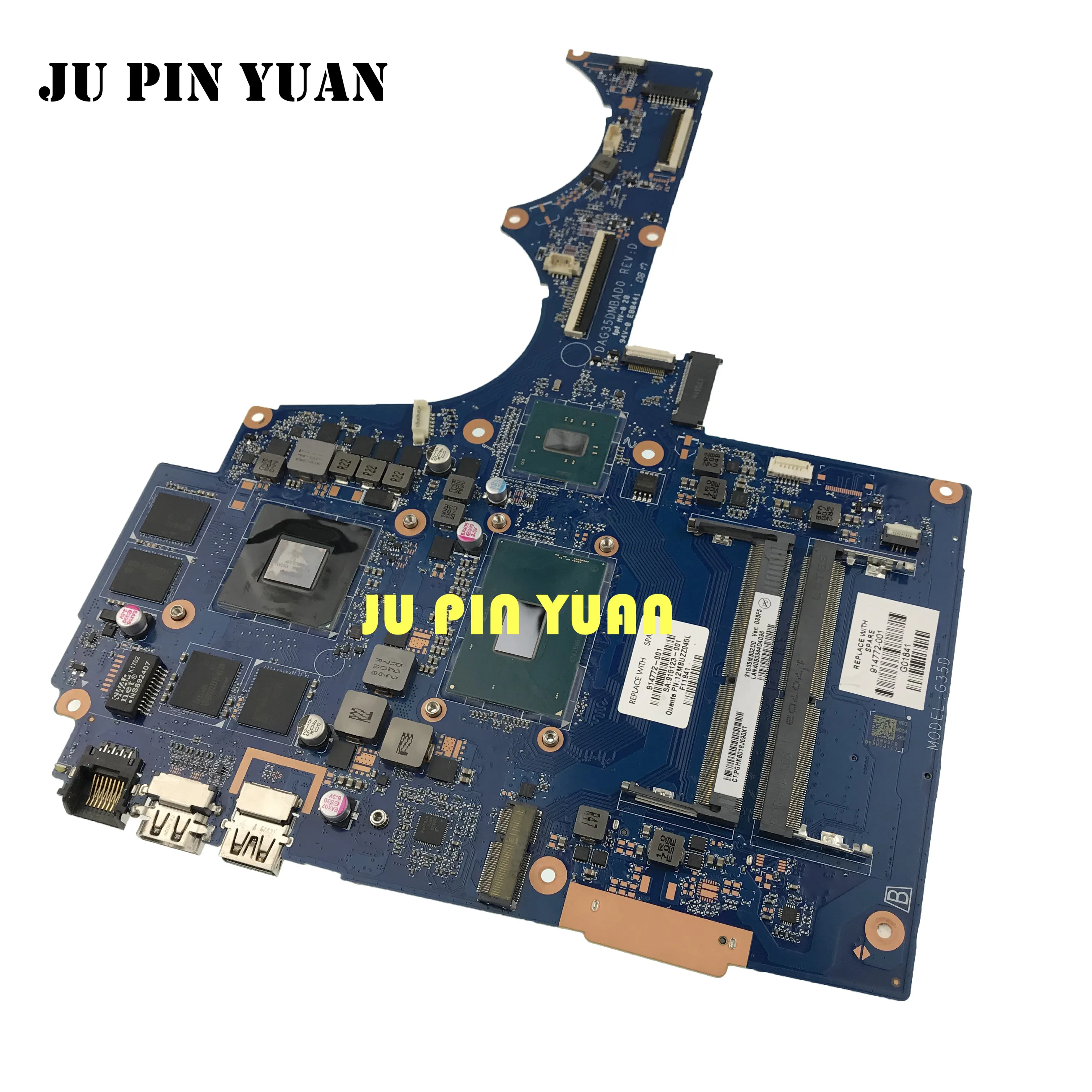 Günstig Für HP 15-BC Laptop Motherboard Mit I7-7700HQ GTX1050 4GB 914772-601 914772-501 914772-001 DAG35DMBAD0 Vollständig Getestet