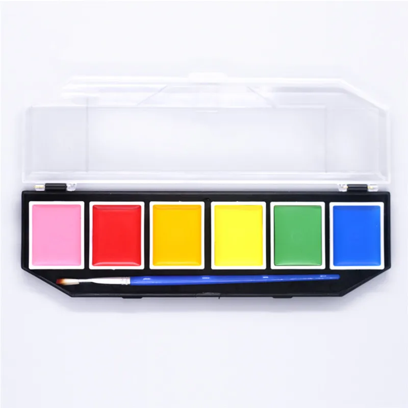 

6 Color Face Painting Body Art Makeup Isolation Decompression Supplies Family Party Holiday Carnival Fun Activities