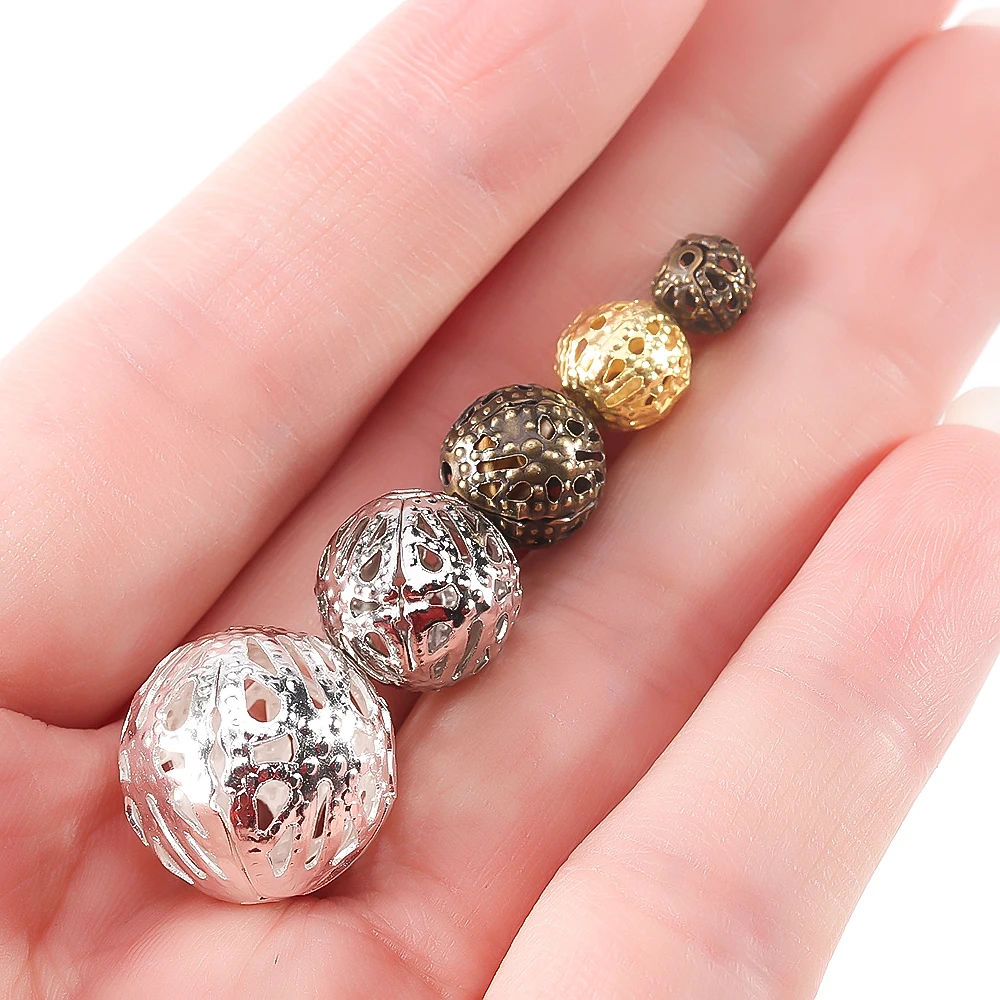 

Бусины с полыми бусинами, 50-100 шт.