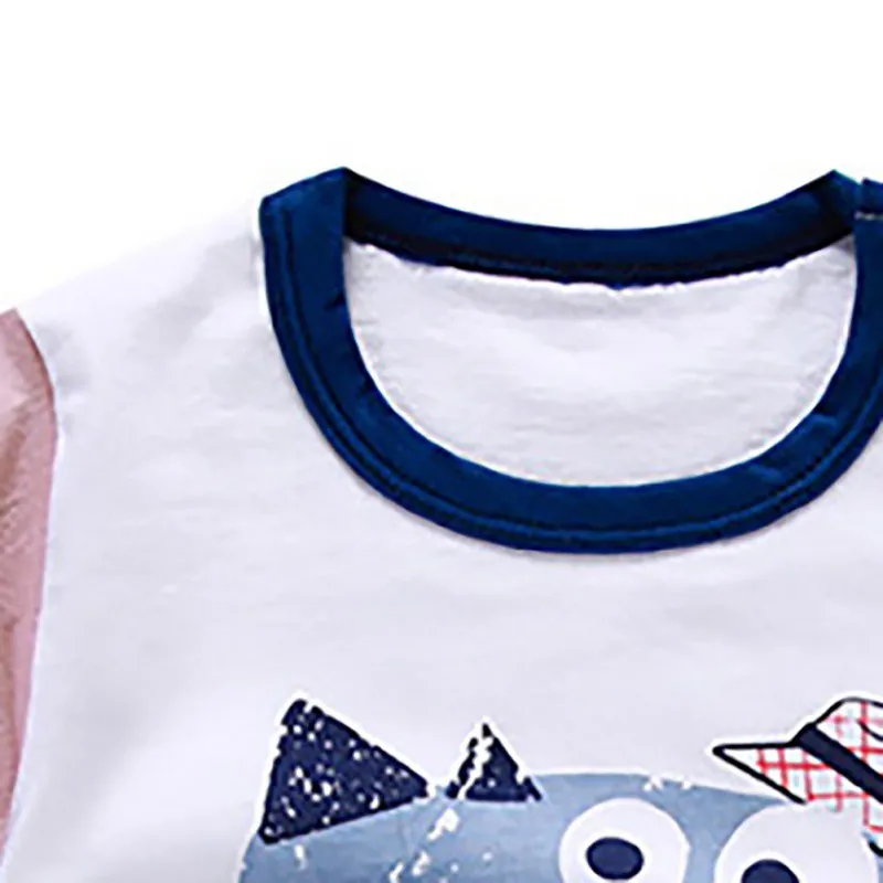 Летняя футболка с рисунком для маленьких мальчиков и девочек комплекты топами