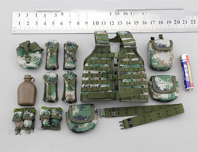 

1/6 Scale DAM78068 PLA NAVY Marine Corps Chest Hangings and Bags Set Models for 12''Figures Bodies Accessories DIY