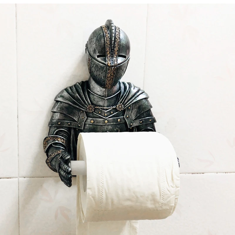 

A Knight to Remember Gothic Bath Tissue Holder Bathroom Toilet Paper Holder IQ6