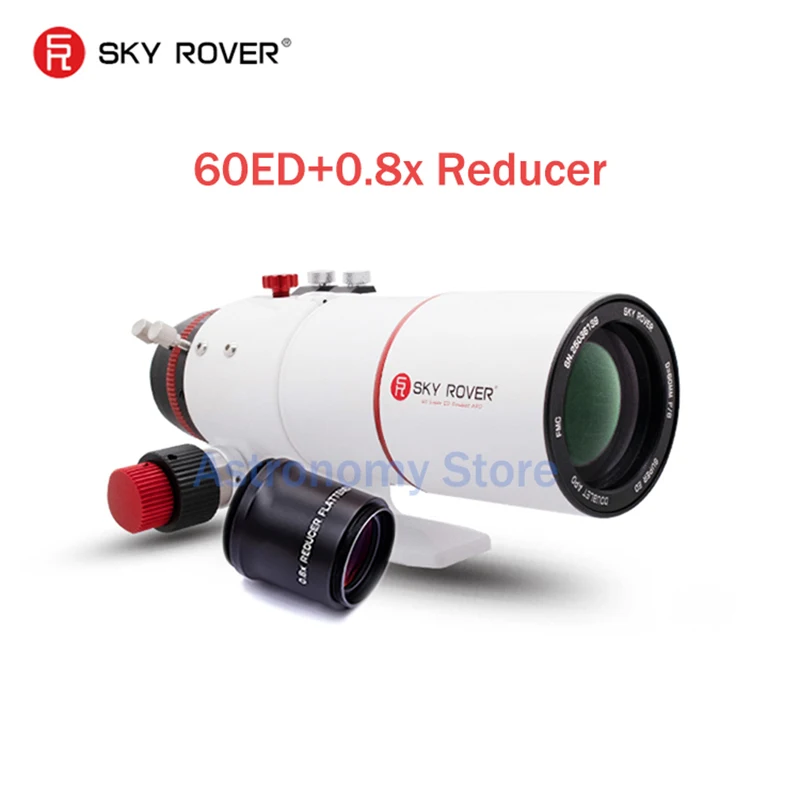 

SKY ROVER 60mm F/6 ED APO Multi-purpose 60ED Astronomy Telescope Shoot Deep Sky Object DSO(With 0.8x Reducer)