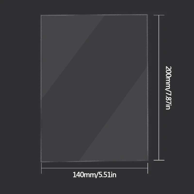 

Release Film Sheets,3D FEP Film Clear Separated Sheet for Photon Resin 3D Printer DLP LCD Transmittance Strength