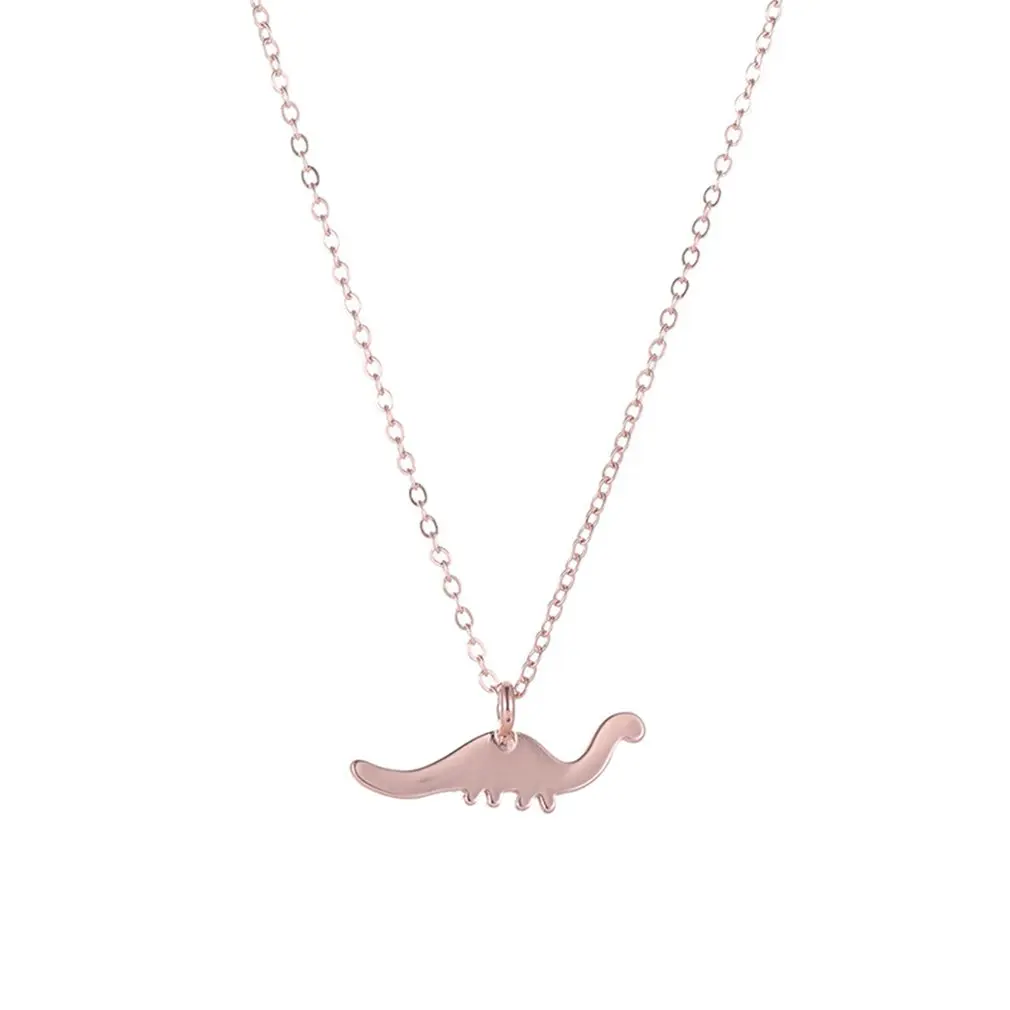 

Items Rose Gold Dinosaur Necklace Personality Style Alloy Plating Pendant Hot