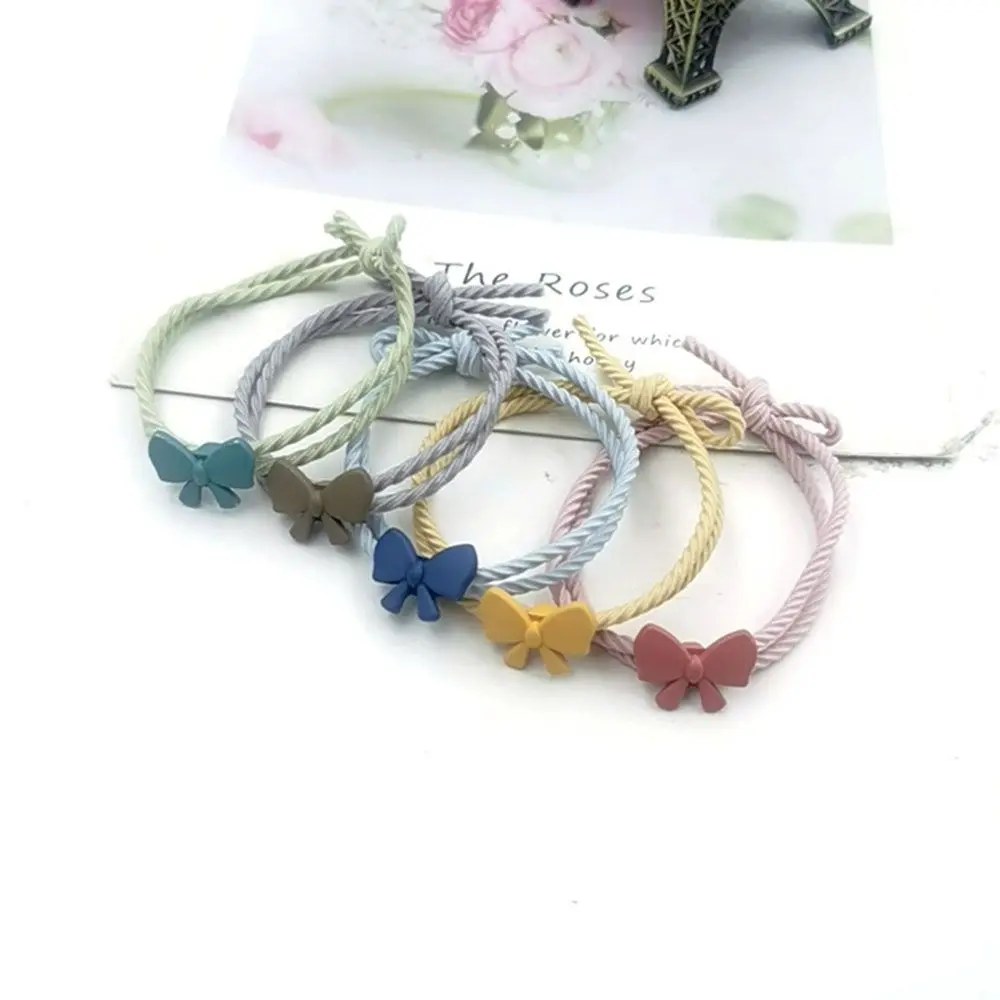 

Cute Piggy Girl Gift Bow-knot High Elastic Hair Accessories Head Rope