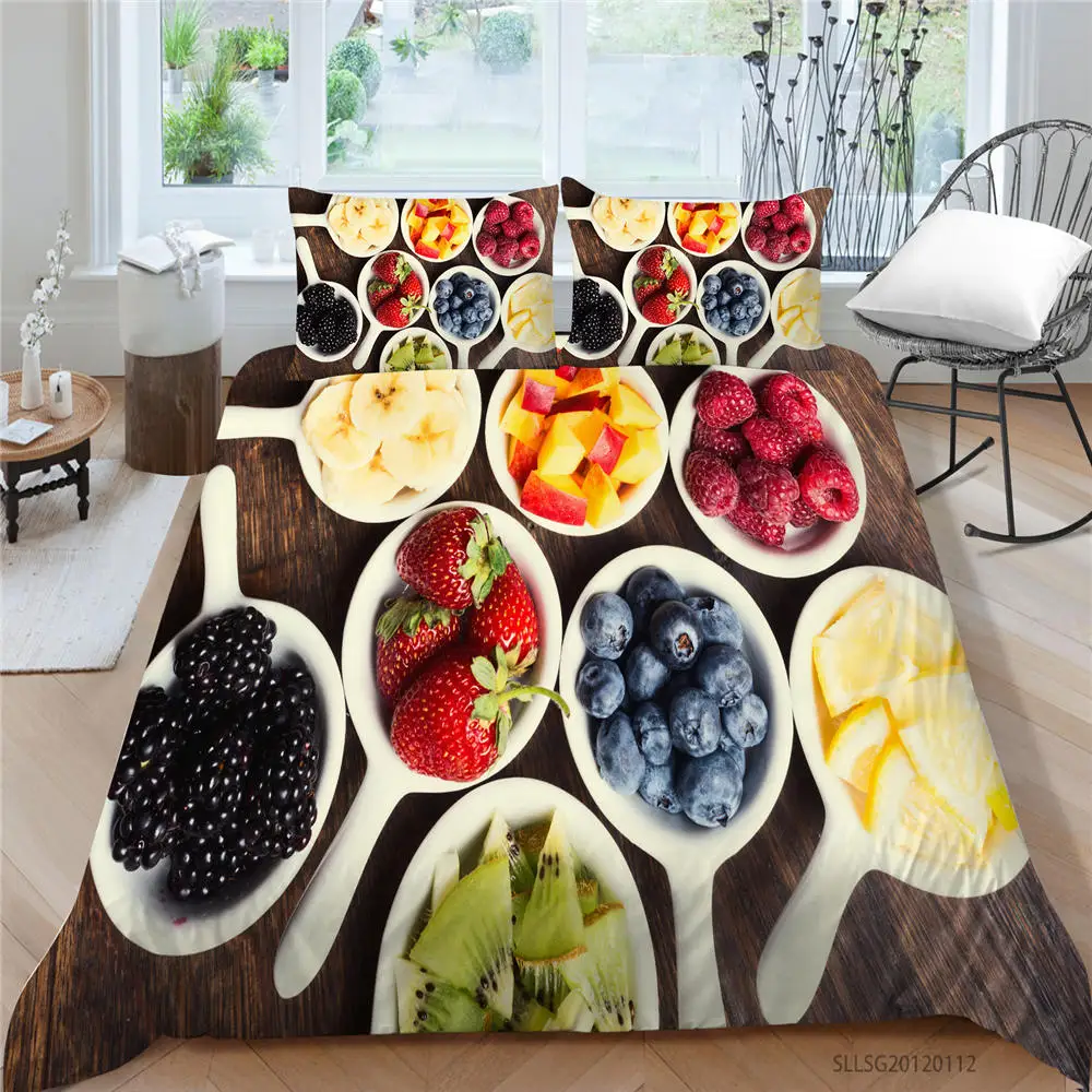 

Creative Bed Set Orange Juice High End King Size Duvet Cover Twin Full Single Double Queen Cut Oranges Bedding Set 3D Print