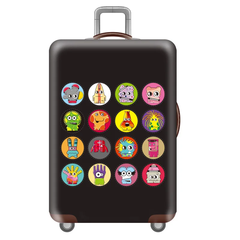 16 Luggage cover Эластичный Чехол для багажа для путешествий с цветочным узором, Защитные чехлы для багажа, уплотненный чехол для чемодана 18-32 дюйма, аксессуары для путешествий - Цвет: 16 Luggage cover