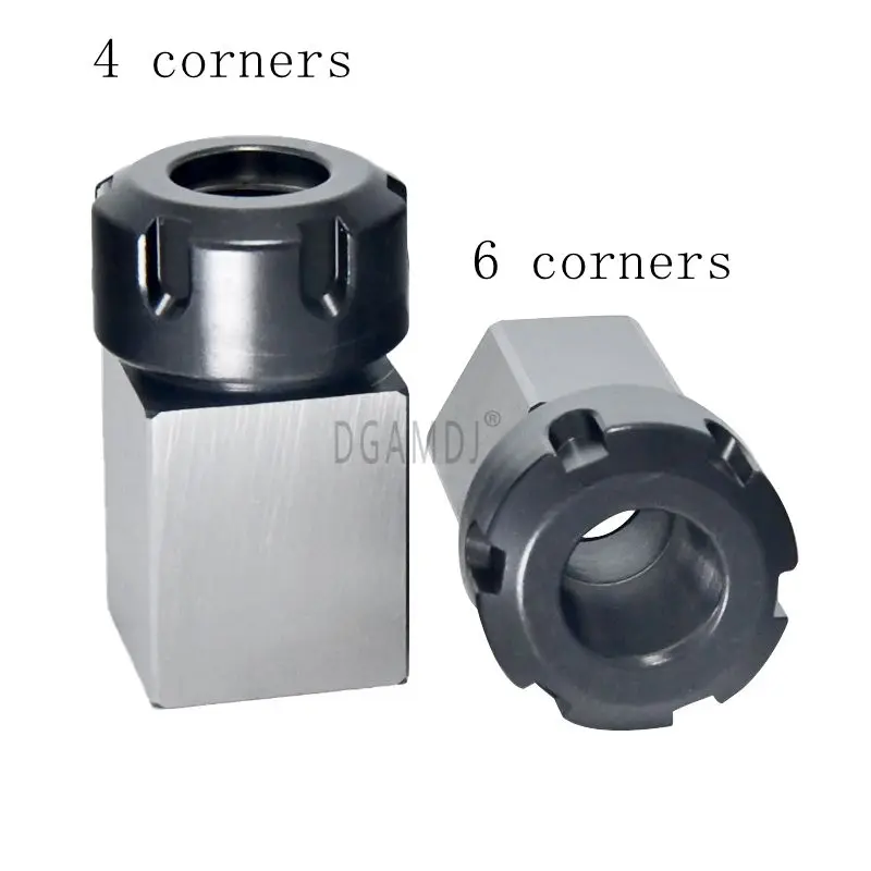 

1pcs square er25 er32 er40 chuck block hard steel hex er spring chuck seat, suitable for CNC lathe engraving and cutting machine