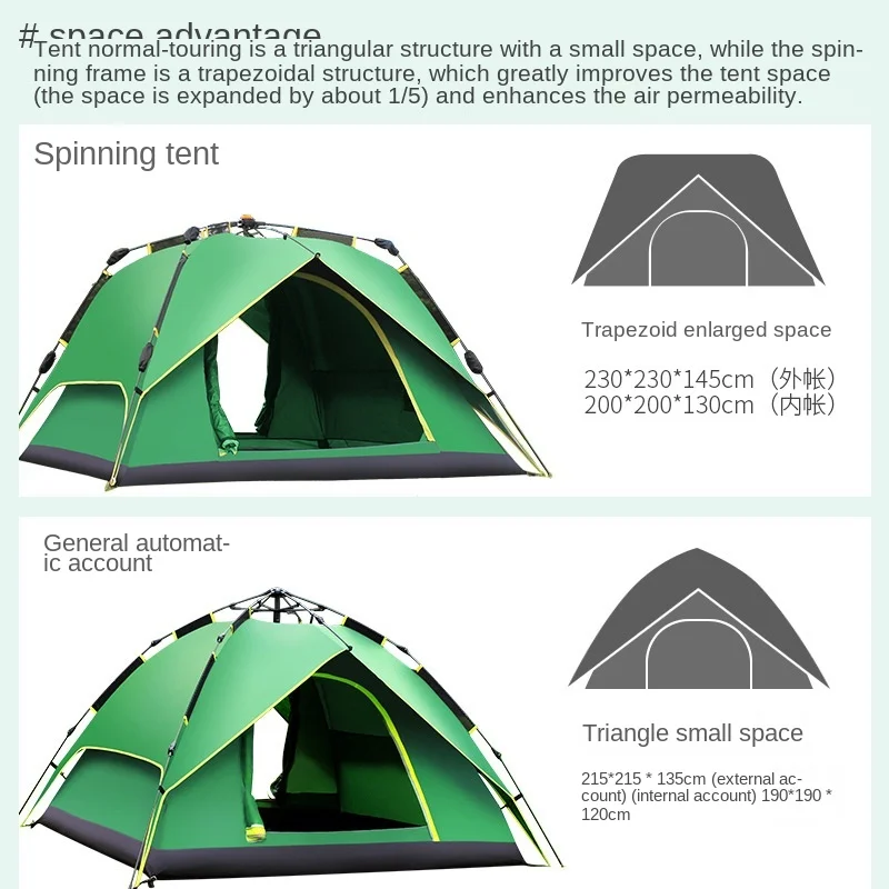 

Desert camel R02 outdoor camping automatic tent 190 yuan