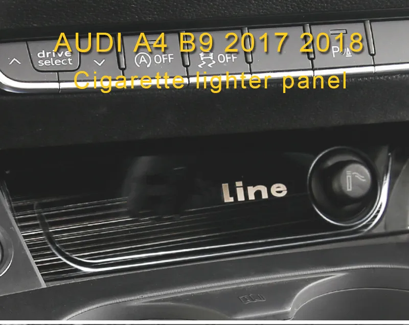 Для Audi A4 A5 S4 S5 B9 Авто прикуриватель панель накладка рамка наклейка хромированные аксессуары для интерьера